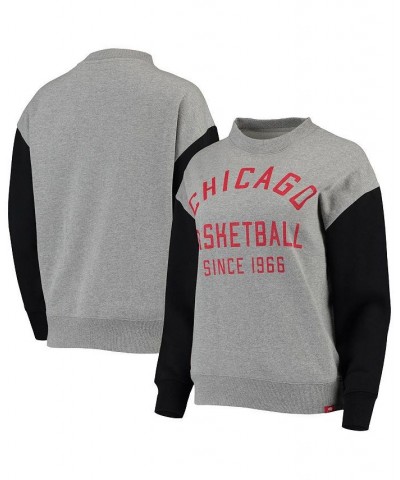 Women's Gray Black Chicago Bulls Ivy Varsity Pullover Sweatshirt Gray, Black $30.00 Sweatshirts