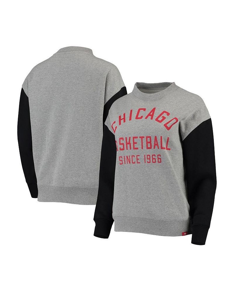 Women's Gray Black Chicago Bulls Ivy Varsity Pullover Sweatshirt Gray, Black $30.00 Sweatshirts