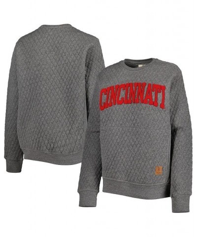 Women's Heather Charcoal Cincinnati Bearcats Moose Quilted Pullover Sweatshirt Heather Charcoal $30.80 Sweatshirts