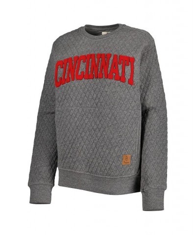 Women's Heather Charcoal Cincinnati Bearcats Moose Quilted Pullover Sweatshirt Heather Charcoal $30.80 Sweatshirts