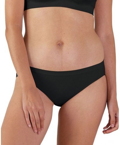 Women's Mid Rise Seamless Panty Black $9.98 Panty