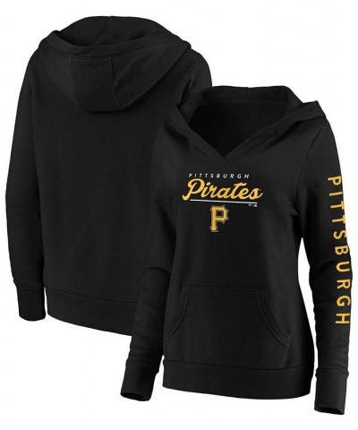 Plus Size Black Pittsburgh Pirates Core High Class Crossover Pullover Hoodie Black $32.00 Sweatshirts