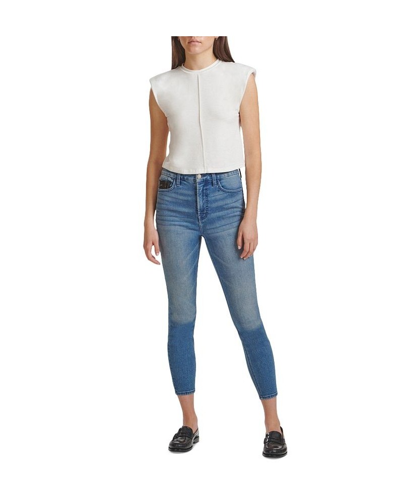 by 7 For All Mankind Women's High-Waist Faux-Leather-Pocket Skinny Jeans Malaga $23.02 Jeans