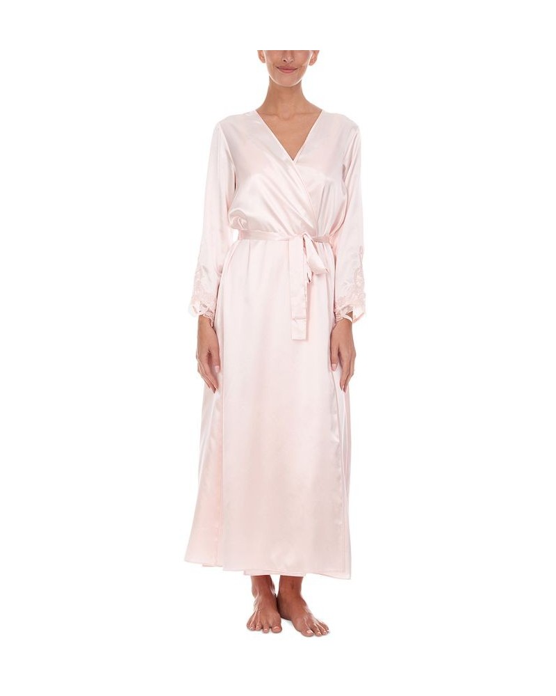 Stella Satin Venise Trim Robe Medium Pink $15.62 Sleepwear