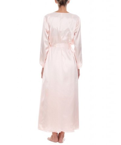 Stella Satin Venise Trim Robe Medium Pink $15.62 Sleepwear