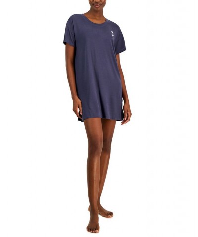 Women's Short-Sleeve Printed Sleepshirt Nairo Dusk Zzzz $11.99 Sleepwear