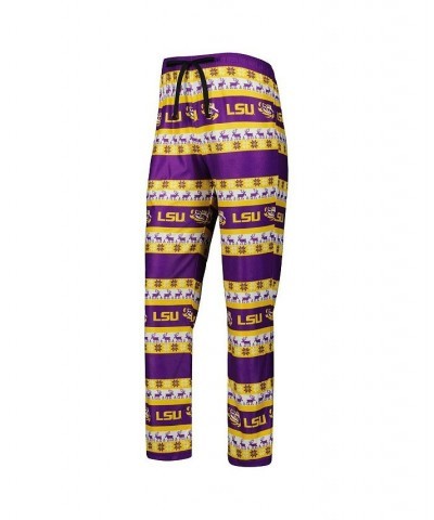 Women's Purple LSU Tigers Ugly Long Sleeve T-shirt Pajama Pants Sleep Set Purple $32.80 Pajama