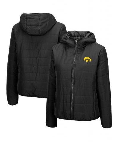 Women's Black Iowa Hawkeyes Arianna Full-Zip Puffer Jacket Black $43.19 Jackets
