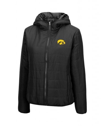 Women's Black Iowa Hawkeyes Arianna Full-Zip Puffer Jacket Black $43.19 Jackets