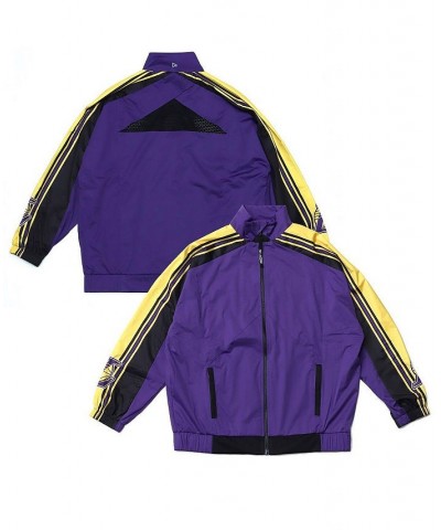 Women's Purple Los Angeles Lakers Throwback Team Full-Zip Windbreaker Jacket Purple $59.80 Jackets