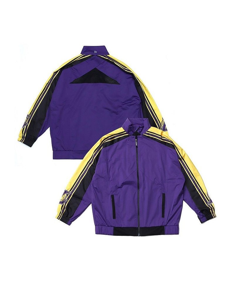 Women's Purple Los Angeles Lakers Throwback Team Full-Zip Windbreaker Jacket Purple $59.80 Jackets