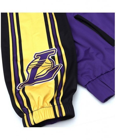 Women's Purple Los Angeles Lakers Throwback Team Full-Zip Windbreaker Jacket Purple $59.80 Jackets