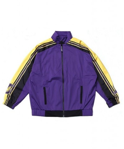 Women's Purple Los Angeles Lakers Throwback Team Full-Zip Windbreaker Jacket Purple $59.80 Jackets