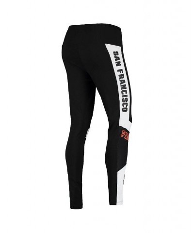 Women's Black San Francisco Giants Side Stripe Leggings Black $45.00 Pants