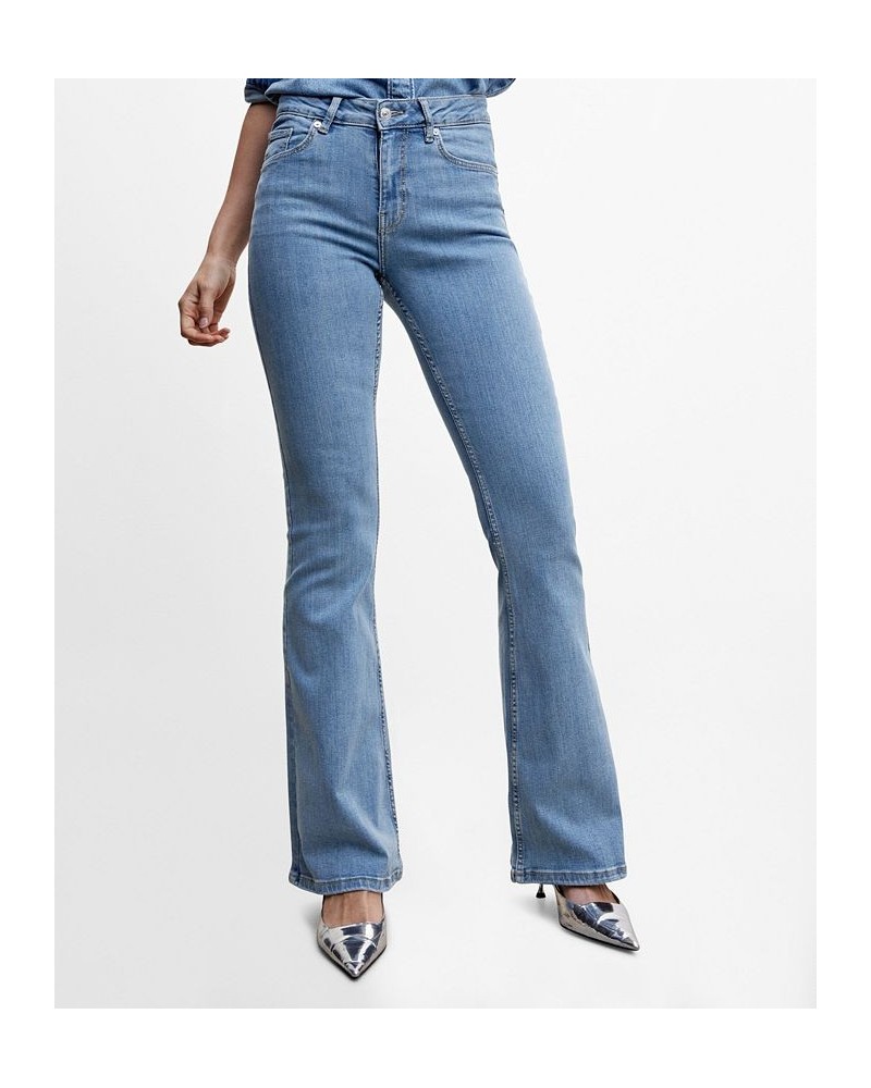 Women's Medium-Rise Flared Jeans Medium Blue $35.00 Jeans