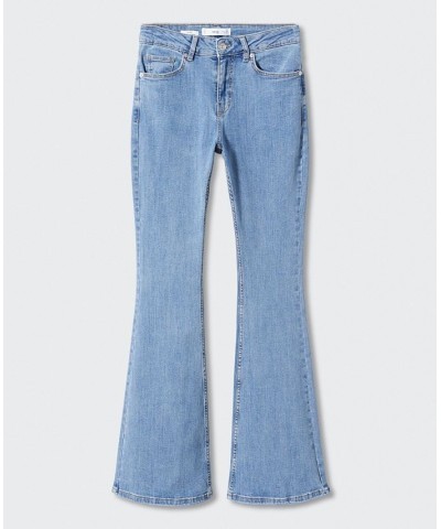 Women's Medium-Rise Flared Jeans Medium Blue $35.00 Jeans