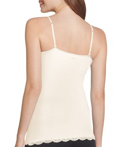 Women's No Panty Line Promise Lace Camisole Ivory/Cream $14.74 Tops