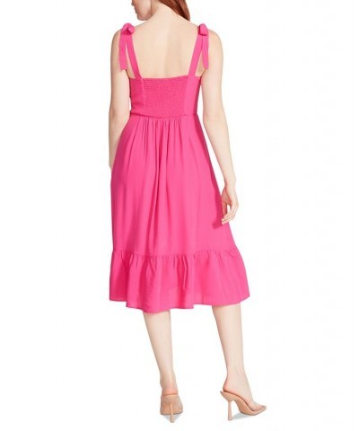 Women's Sophia Rose Bustier Midi Dress Pink $50.49 Dresses