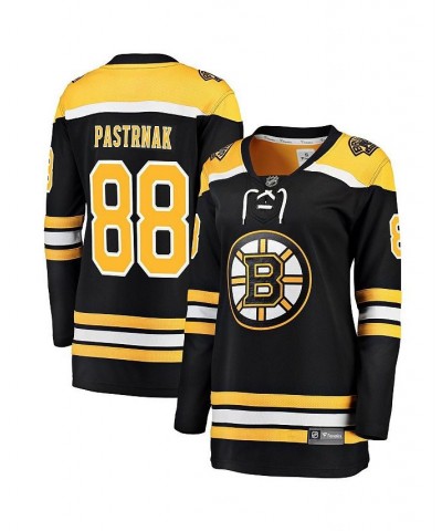 Women's Branded David Pastrnak Black Boston Bruins Breakaway Player Jersey Black $66.00 Jersey