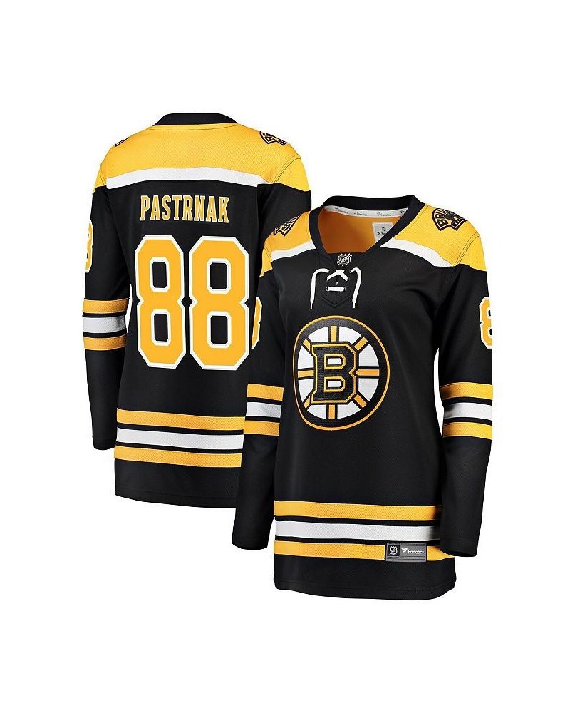 Women's Branded David Pastrnak Black Boston Bruins Breakaway Player Jersey Black $66.00 Jersey