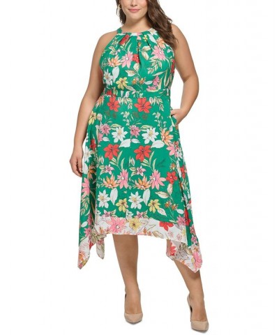 Plus Size Halter Handkerchief-Hem Dress Gml $65.80 Dresses