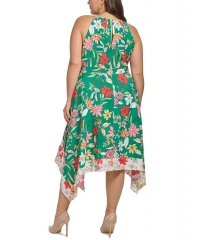 Plus Size Halter Handkerchief-Hem Dress Gml $65.80 Dresses