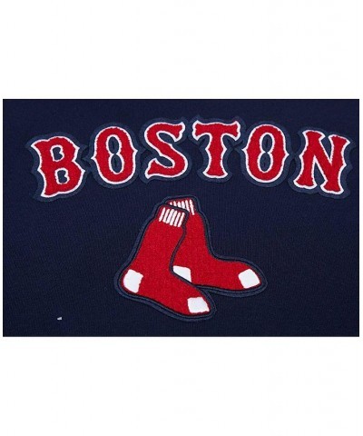 Women's Navy Boston Red Sox Classic Fleece Pullover Hoodie Navy $44.19 Sweatshirts