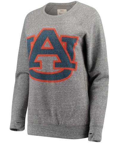 Women's Heathered Gray Auburn Tigers Big Team Logo Knobi Fleece Tri-Blend Crew Neck Sweatshirt Heathered Gray $38.24 Sweatshirts