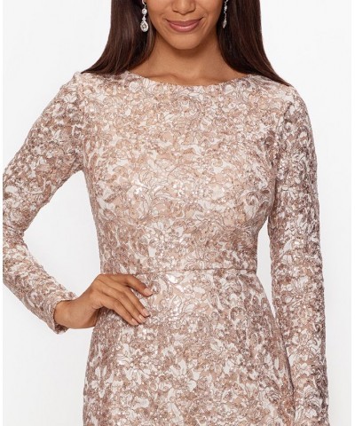 Sequin & Lace Dress Tan/Beige $91.46 Dresses