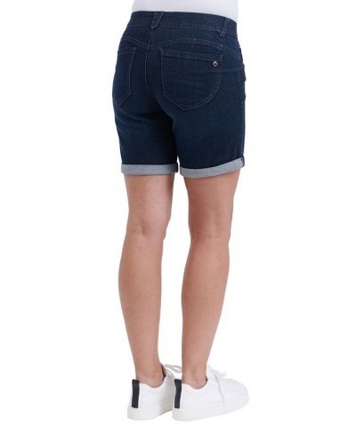 Women's Ab Solution Roll Cuff 7" Shorts Indigo $31.20 Shorts