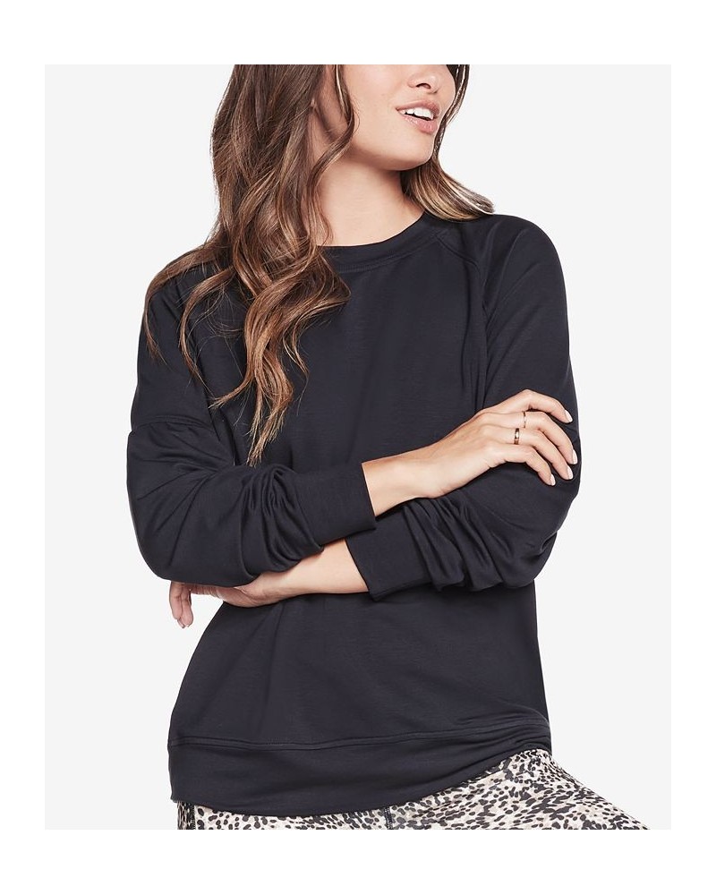 Women's SKECHLUXE™ Restful Crewneck Black $13.20 Tops