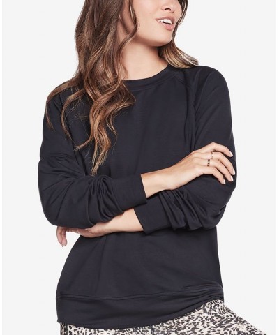 Women's SKECHLUXE™ Restful Crewneck Black $13.20 Tops