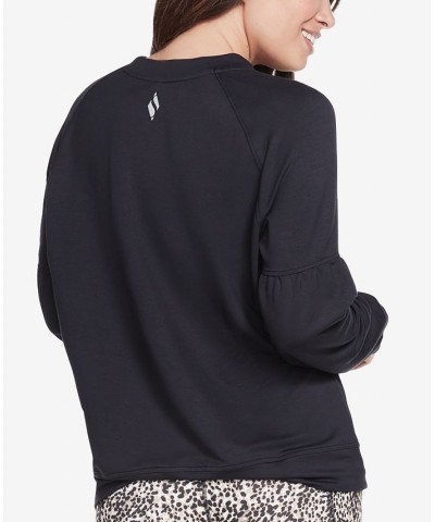 Women's SKECHLUXE™ Restful Crewneck Black $13.20 Tops