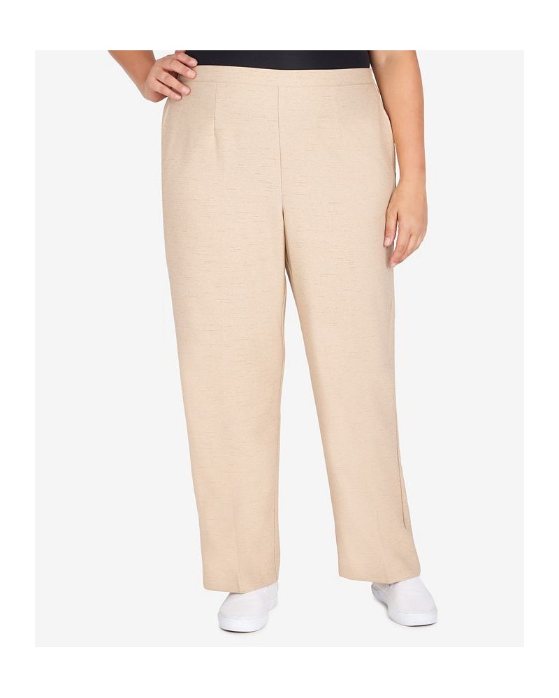 Plus Size Easy Breezy Average Length Pants Tan/Beige $33.02 Pants