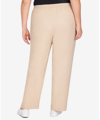 Plus Size Easy Breezy Average Length Pants Tan/Beige $33.02 Pants