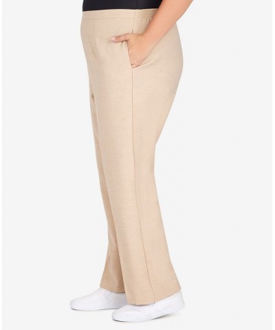 Plus Size Easy Breezy Average Length Pants Tan/Beige $33.02 Pants