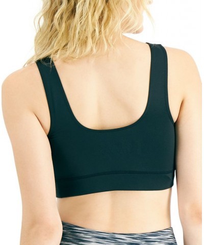 Women's Square-Neck Bralette Deep Black $15.59 Bras