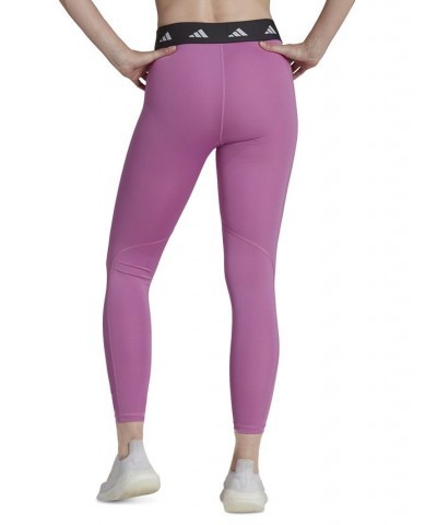 Women's Techfit 7/8 Training Leggings Purple $22.00 Pants