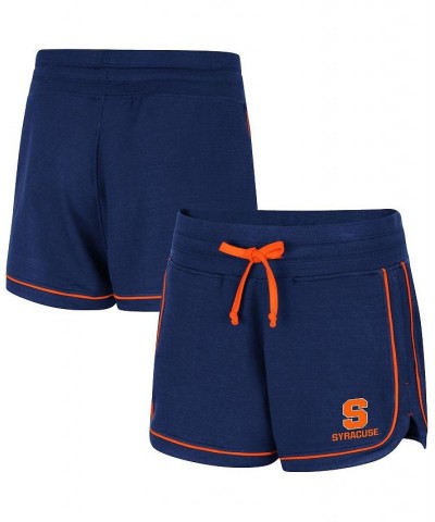Women's Navy Syracuse Orange Lil Sebastian Tri-Blend Shorts Navy $21.83 Shorts