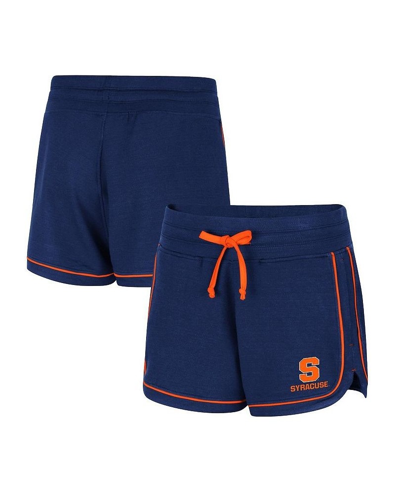 Women's Navy Syracuse Orange Lil Sebastian Tri-Blend Shorts Navy $21.83 Shorts