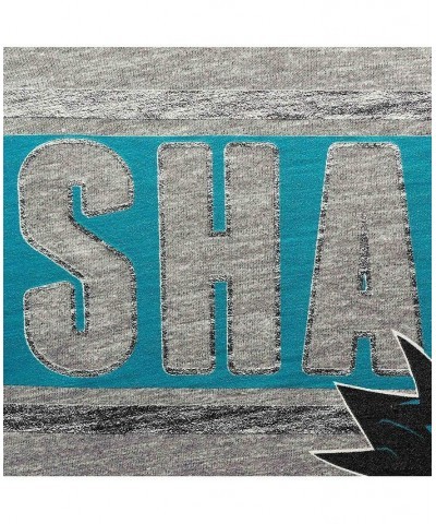 Women's '47 Gray San Jose Sharks Clutch Hero Tri-Blend T-shirt Gray $21.12 Tops