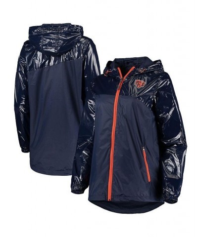 Women's Navy Chicago Bears Double-Coverage Full-Zip Hoodie Jacket Navy $32.55 Jackets