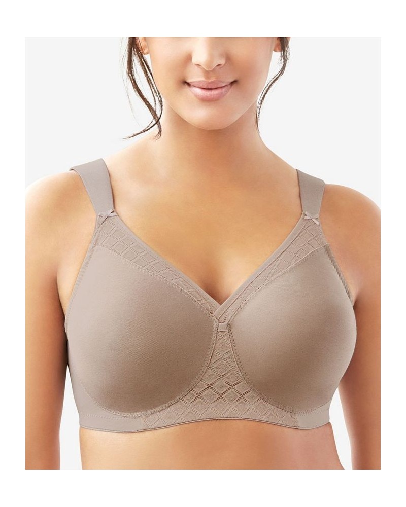 Full Figure Plus Size MagicLift Wirefree T-Shirt Bra Tan/Beige $19.11 Bras