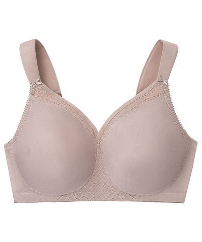 Full Figure Plus Size MagicLift Wirefree T-Shirt Bra Tan/Beige $19.11 Bras