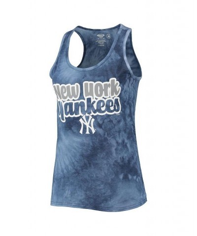 Women's Navy New York Yankees Billboard Racerback Tank Top and Shorts Set Navy $23.50 Pajama