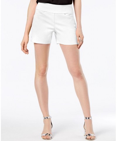 Women's Mid-Rise Pull-On Shorts Bright White $15.75 Shorts
