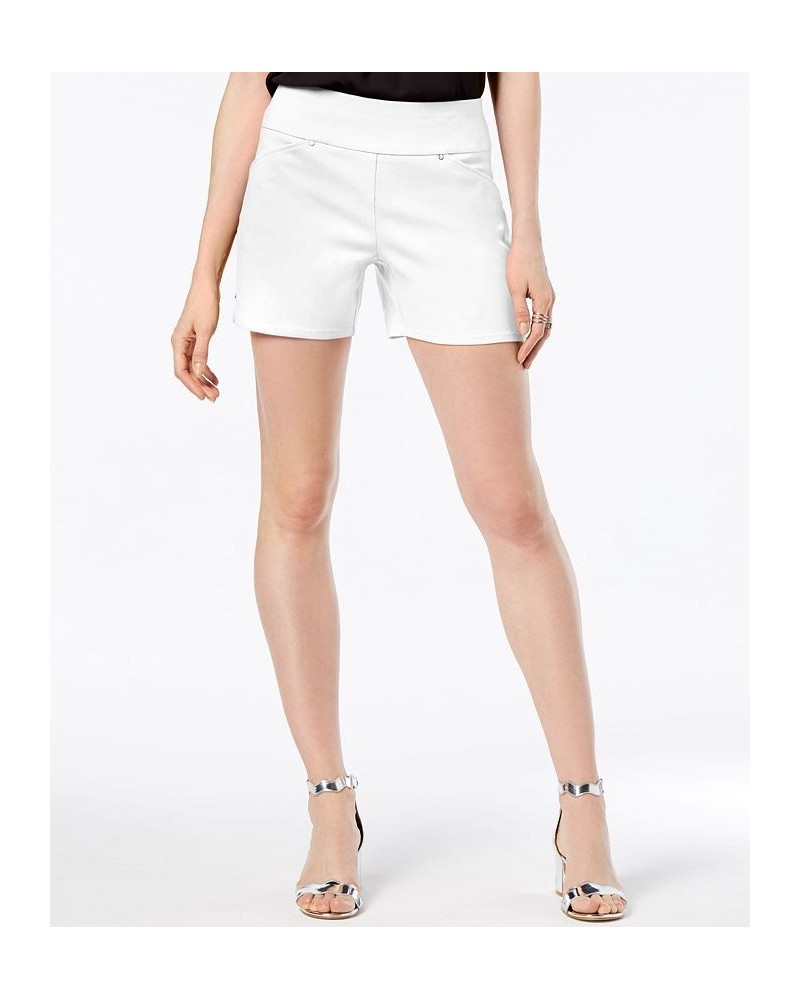 Women's Mid-Rise Pull-On Shorts Bright White $15.75 Shorts