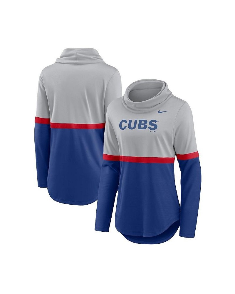 Women's Royal Red Chicago Cubs Club Lettering Fashion Performance Pullover Sweatshirt Royal, Red $32.25 Sweatshirts