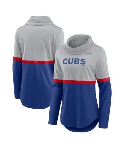 Women's Royal Red Chicago Cubs Club Lettering Fashion Performance Pullover Sweatshirt Royal, Red $32.25 Sweatshirts