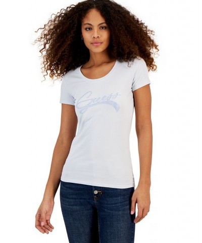 Women's Eco-Friendly Adelina Rhinestone T-Shirt Fresh Air $24.78 Tops